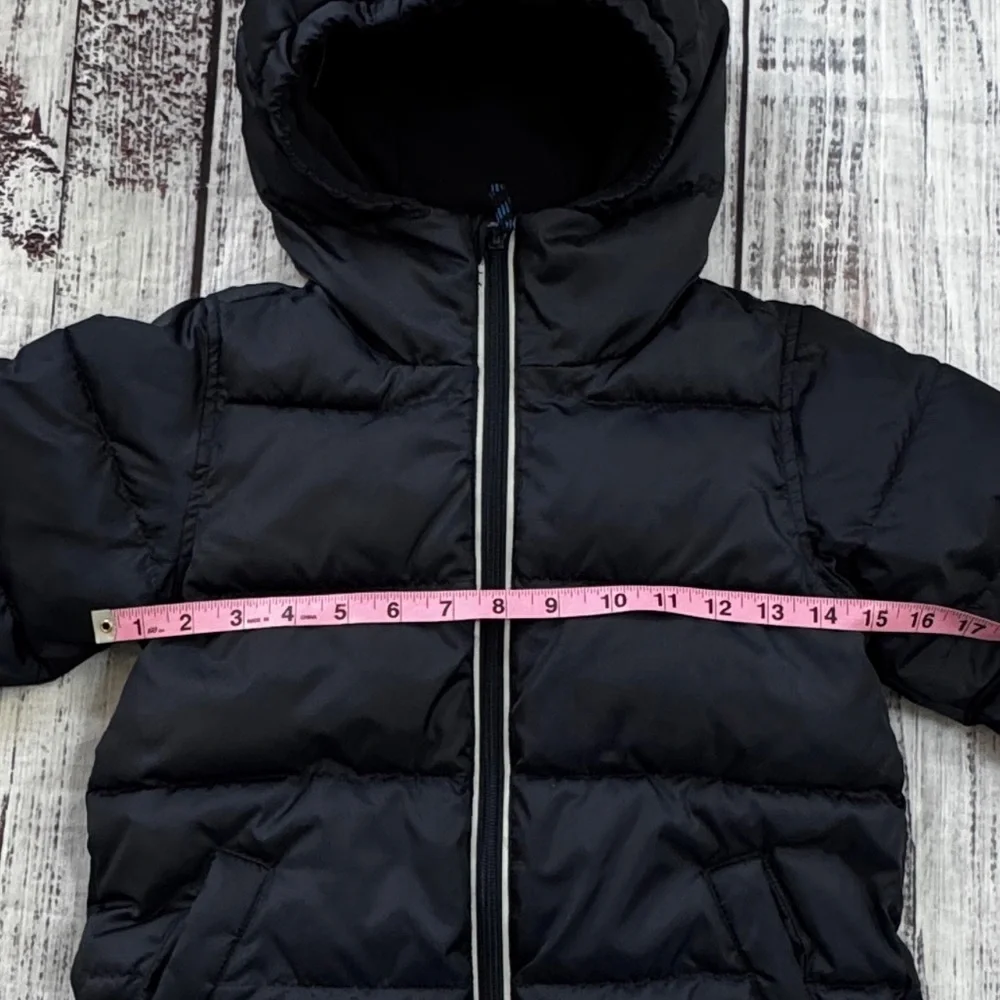 J.Crew Primaloft Boys Puffer Jacket XS Navy Hooded Ski Snow Winter Outdoor